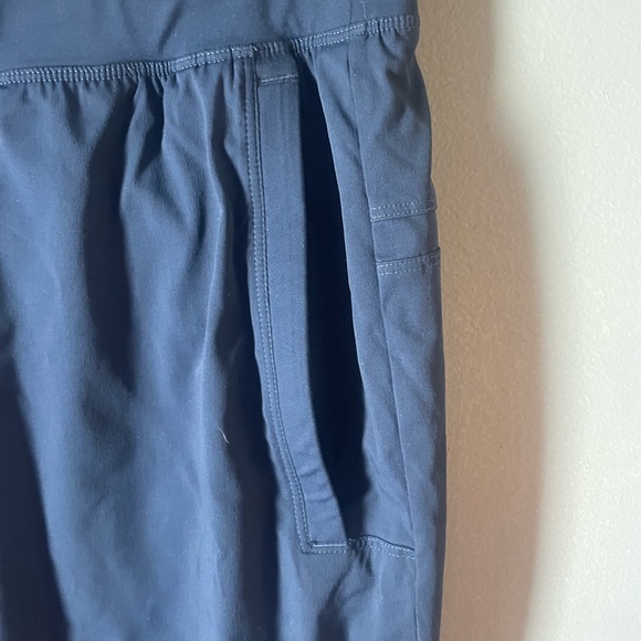 Lululemon M blue lined jogger pants sweatpants zippered pockets EUC - Picture 3 of 12